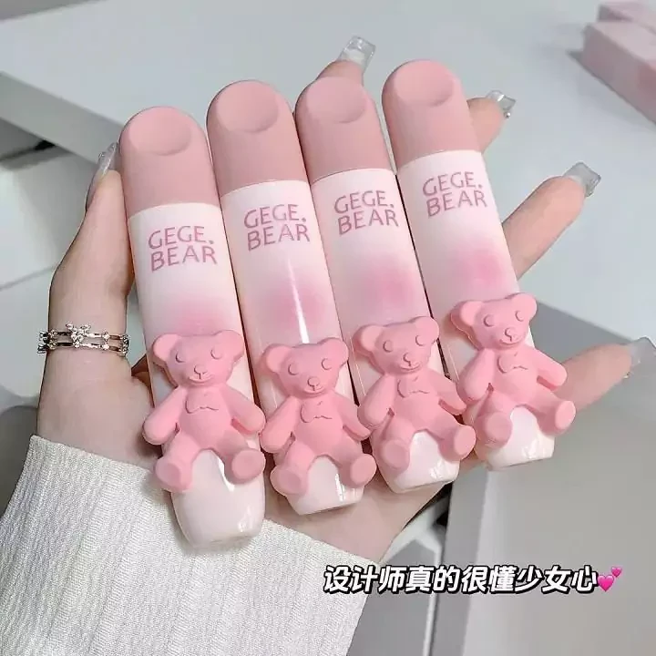 رژ لب مایع خرسی پینترستی مخملی و مات Gege Bear